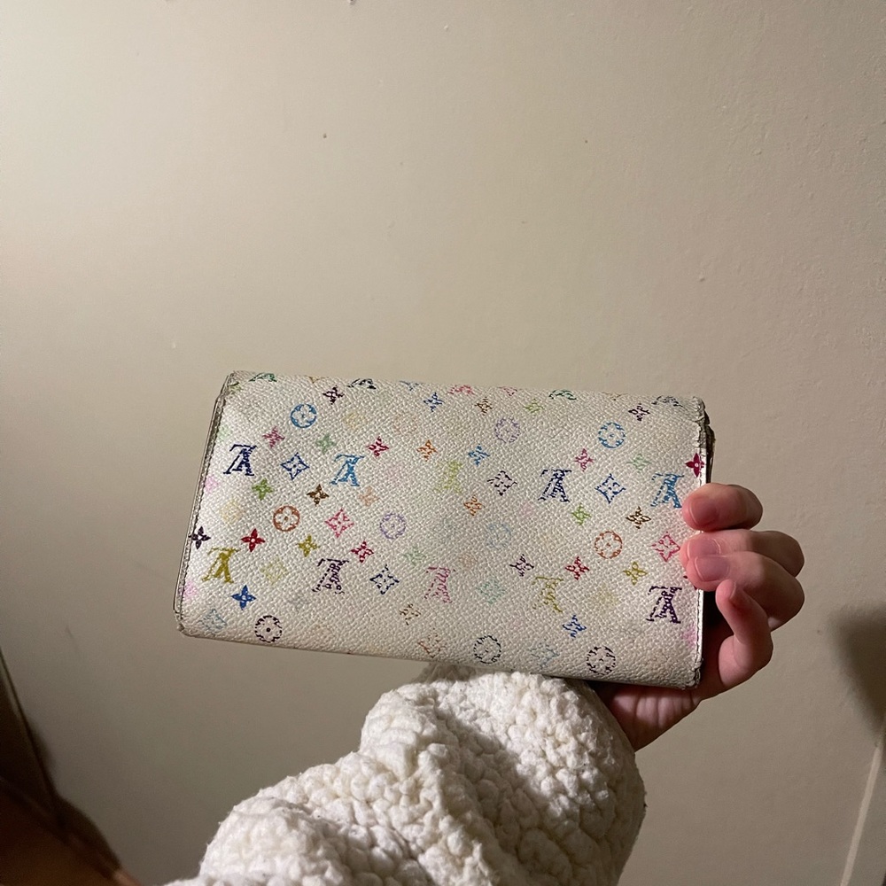 Authentic Rare Murakami LV along Multicolor Snap Wallet - Picture 10 of 10